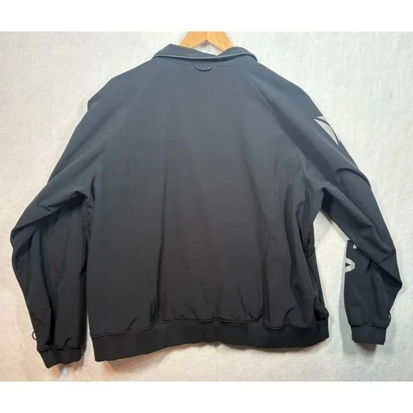 Lands End for Delta Airlines Bomber Jacket Black Spell Out Logo Size XXL Tall - Picture 3 of 6